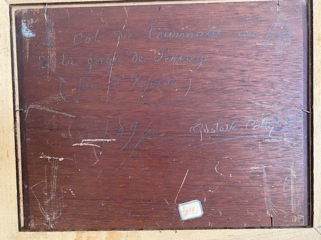 Gustave Colin , vue des Pyrénées, 1896-photo-2