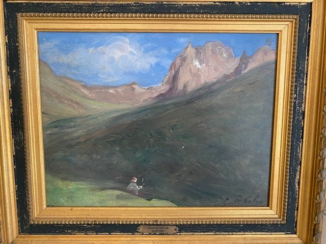 Gustave Colin , vue des Pyrénées, 1896-photo-3