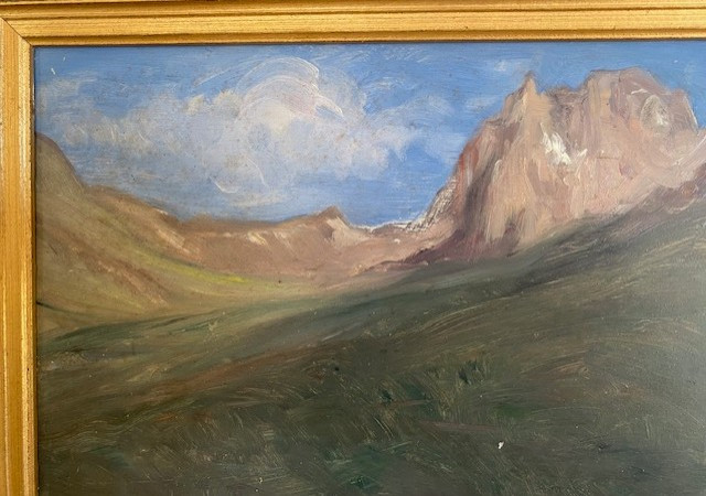 Gustave Colin , vue des Pyrénées, 1896-photo-1