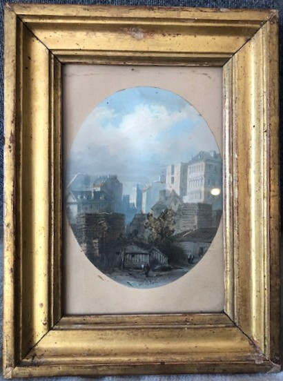 Eugène Ciceri (1813-1890)  Watercolour Signed