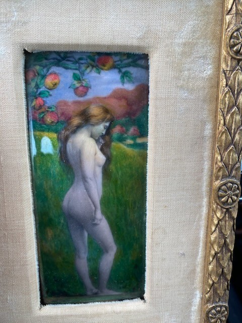 Jean-baptiste Issanchou (1875-1960) Enamel Limoges-photo-3