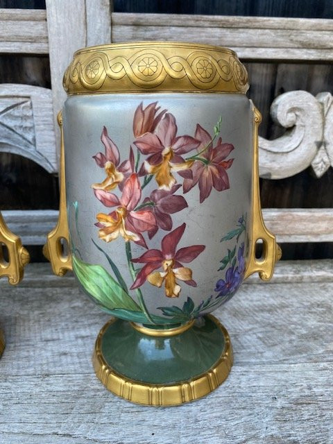 Escalier de Cristal, Paire de vases dans le goût de Narcisse Vivien-photo-2