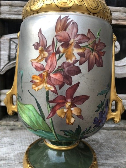 Escalier de Cristal, Paire de vases dans le goût de Narcisse Vivien-photo-3