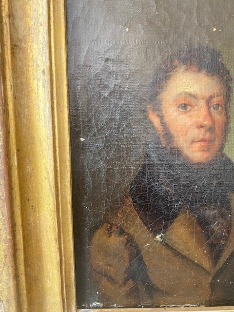 Petit portrait d'homme début 19 ème-photo-2