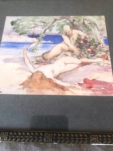 Watercolour, A Lupiac-photo-2