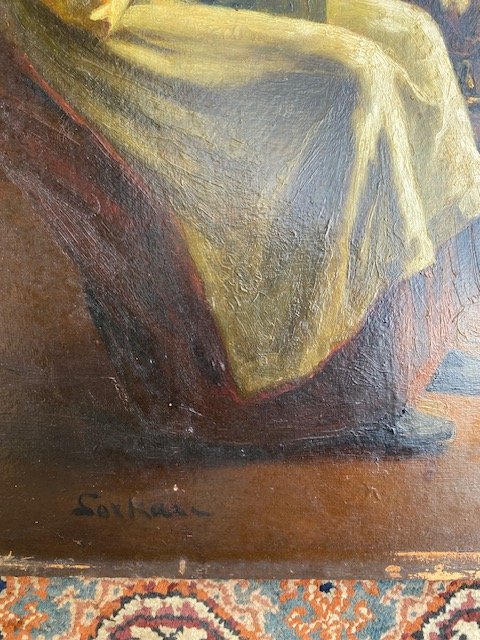 ALBERT SORKAU , Scène d'intérieur-photo-3