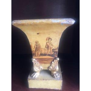 Vase/ jardinière en tôle époque Restauration