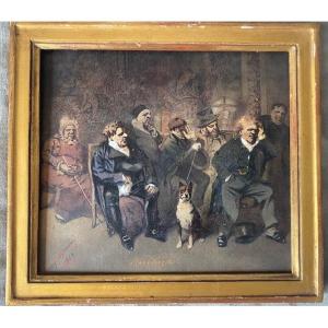 Henry Monnier (paris 1799- 1877) The Heirs