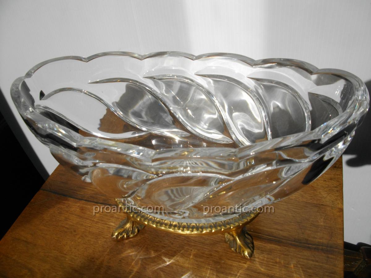 Coupe En Cristal Baccarat Et Bronze Dor&eacute; XIX &egrave;me-photo-2