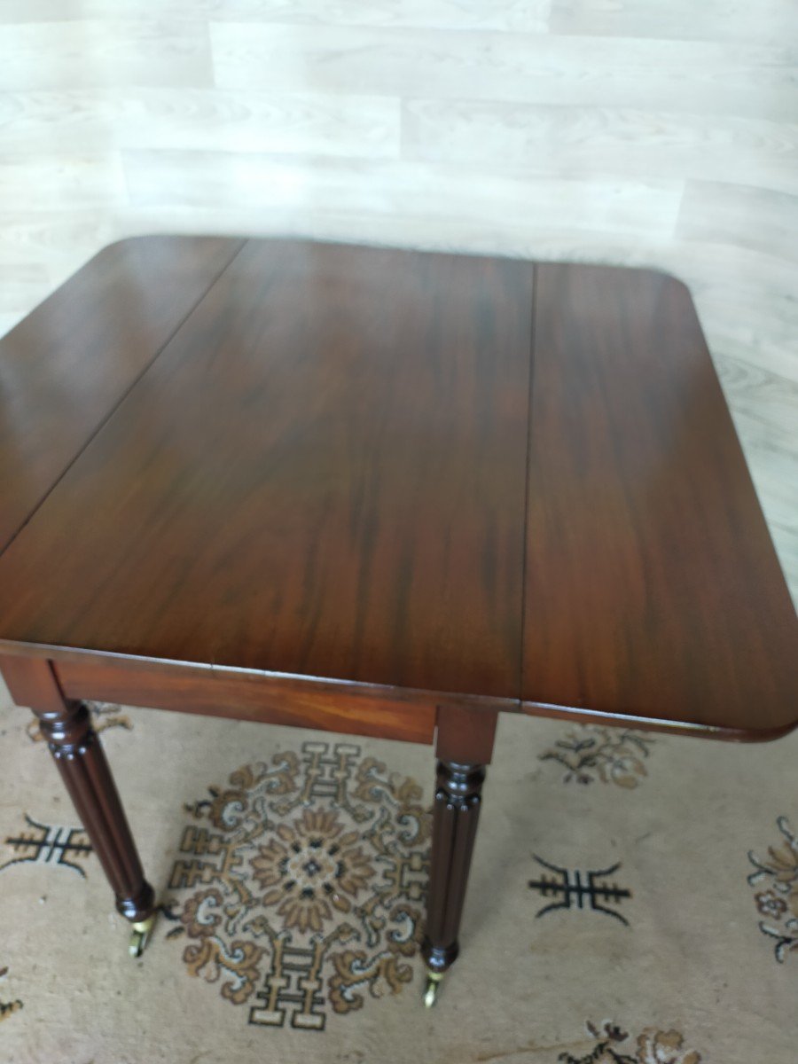 Solid Mahogany Shutter Table-photo-2