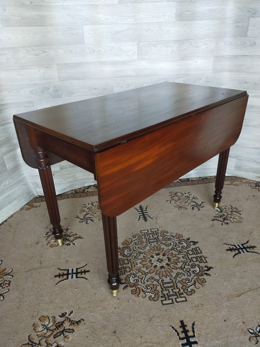 Solid Mahogany Shutter Table-photo-4