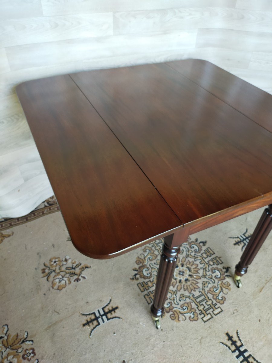 Solid Mahogany Shutter Table-photo-2