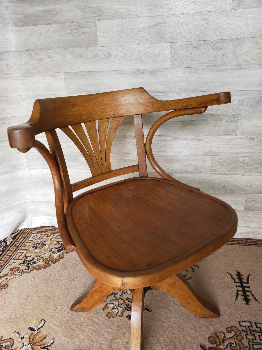 Fauteuil De Bureau A Bascule Thonet-photo-2