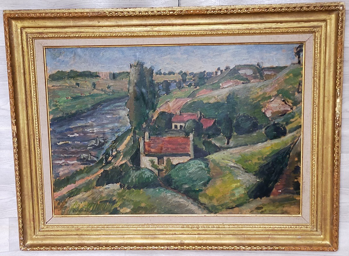 Osterlind Paysage A La Riviere Ecole De Crozant ( Alluaud ,detroy Madeline...)