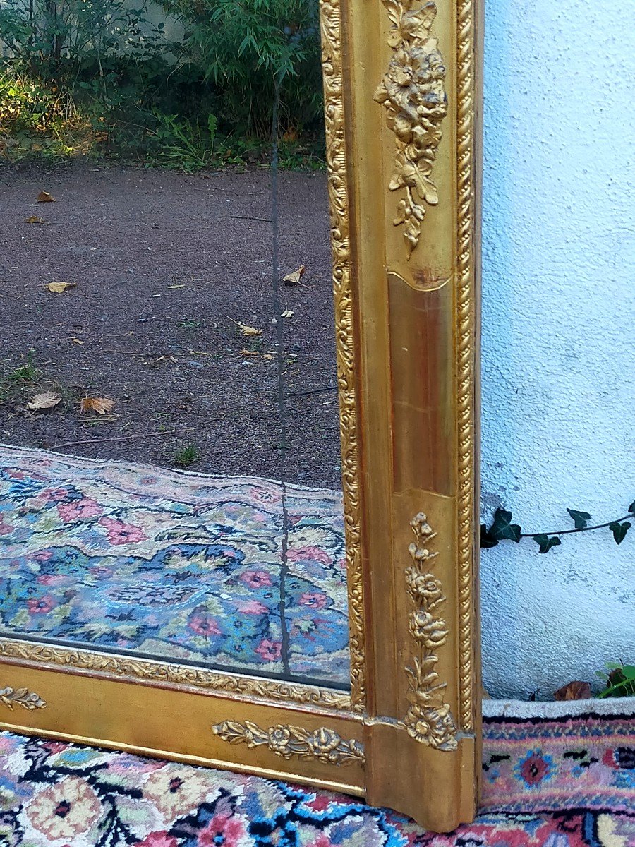 Mirror With Gold Leaf Louis Philippe Restoration Period-photo-2