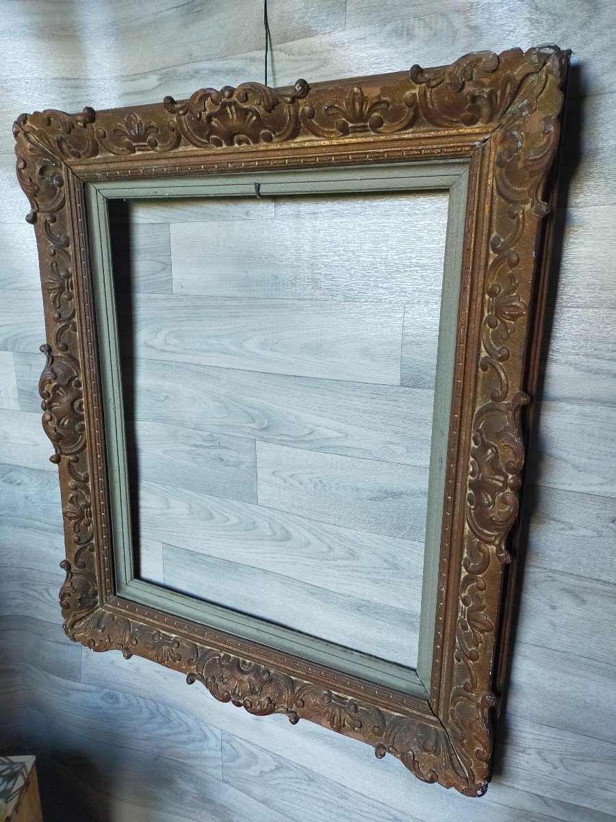 Louis XIV Style Frame 12f For Painting 62 Cm X 51 Cm-photo-2