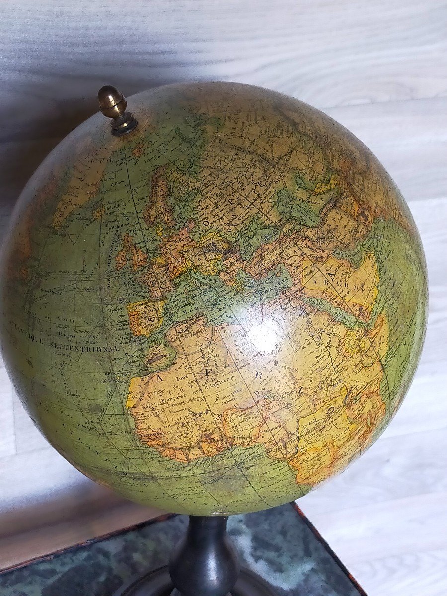 19th Century Delamarche Terrestrial Globe-photo-2