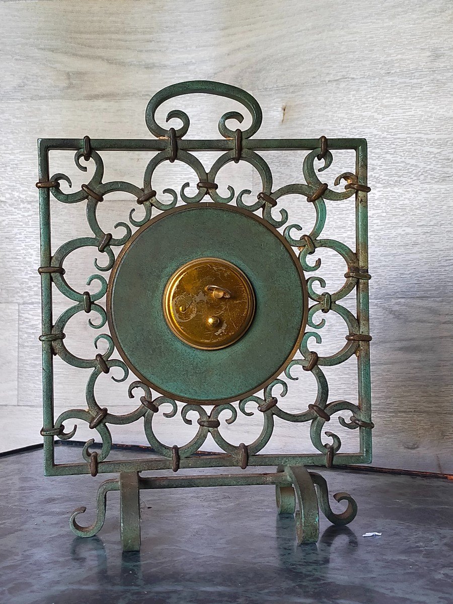 Gilbert Poillerat And Jaeger Lecoultre Pendulum Clock-photo-2