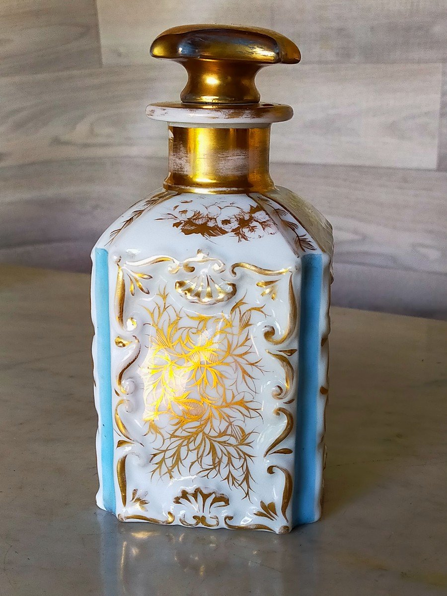 Flacon De Parfum En Porcelaine De Paris-photo-2