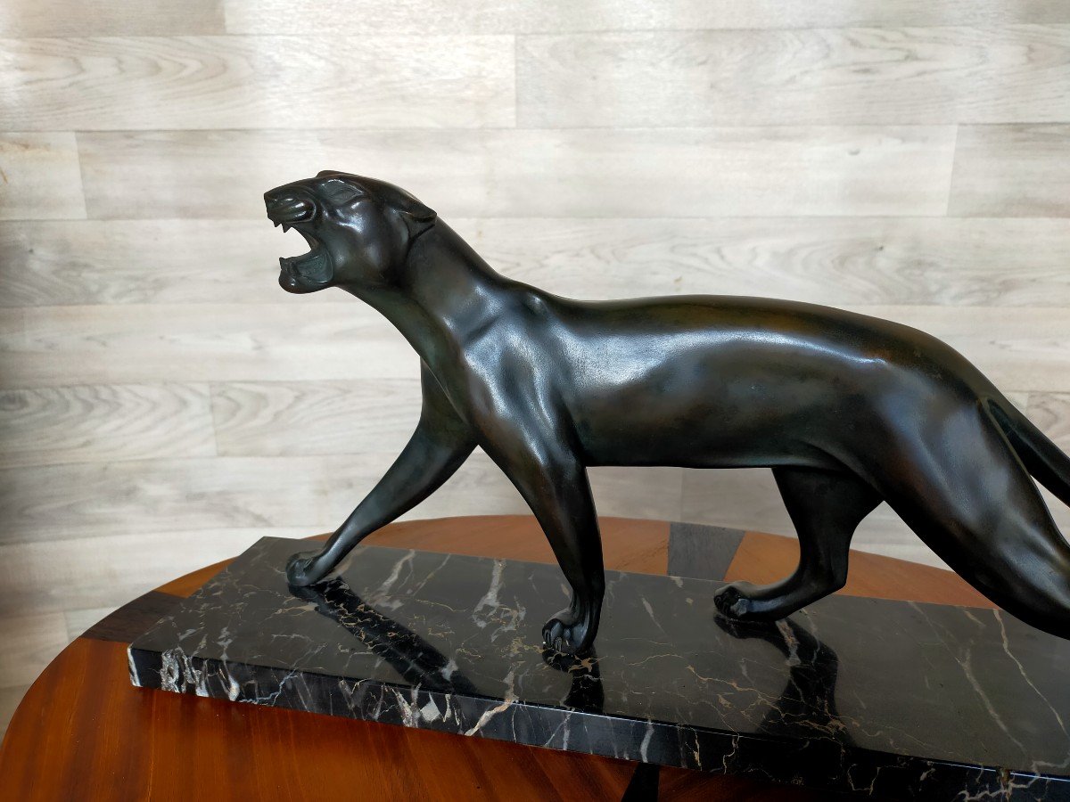 Panther Bronze Art Deco Maurice Font-photo-3
