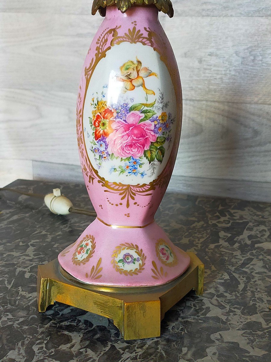 Porcelain And Bronze Lamp -photo-4
