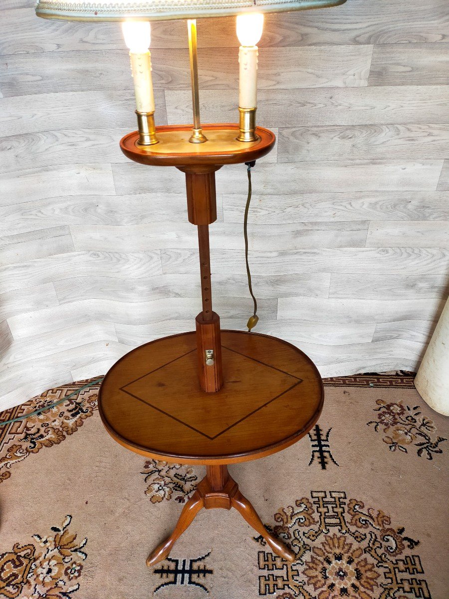 Lampe Bouillotte A Cr&eacute;maill&egrave;re Louis XVI -photo-2