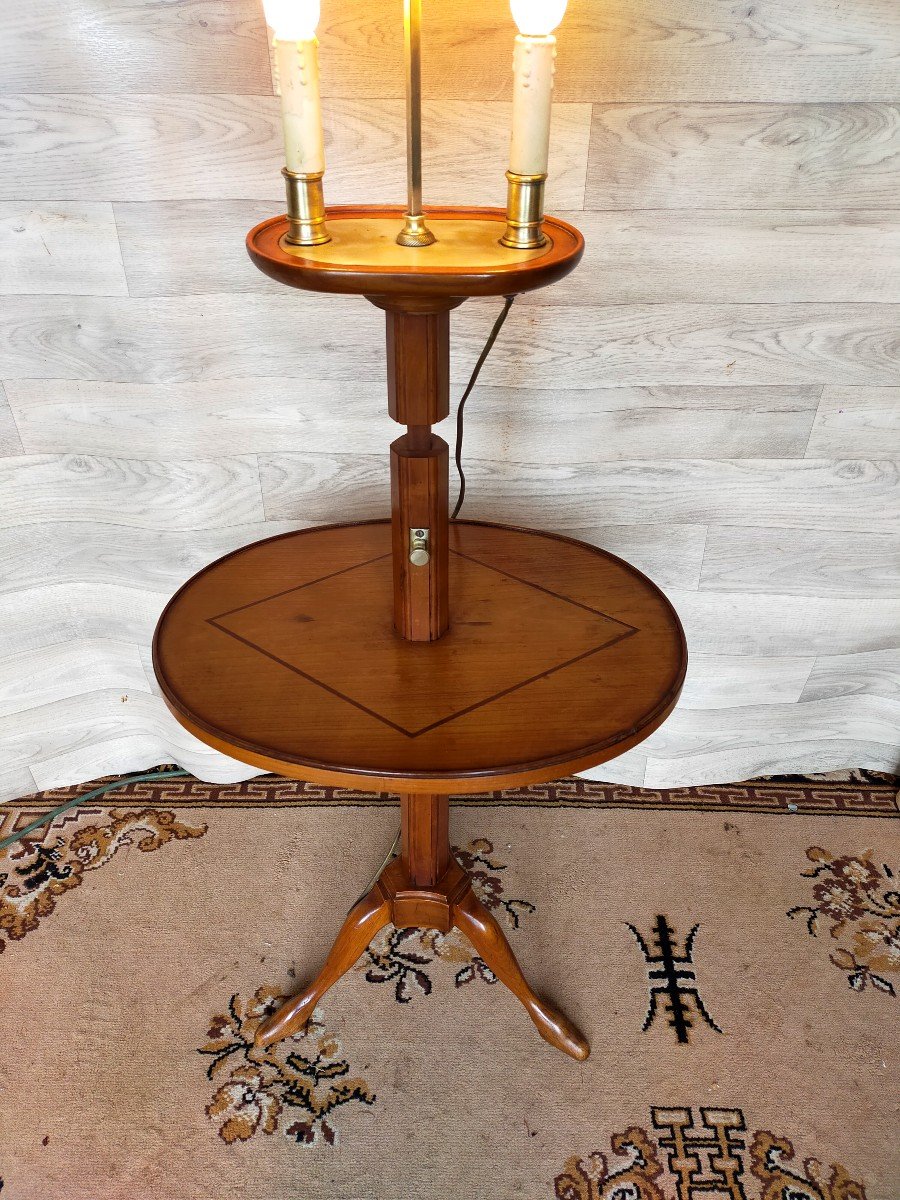 Lampe Bouillotte A Cr&eacute;maill&egrave;re Louis XVI -photo-4