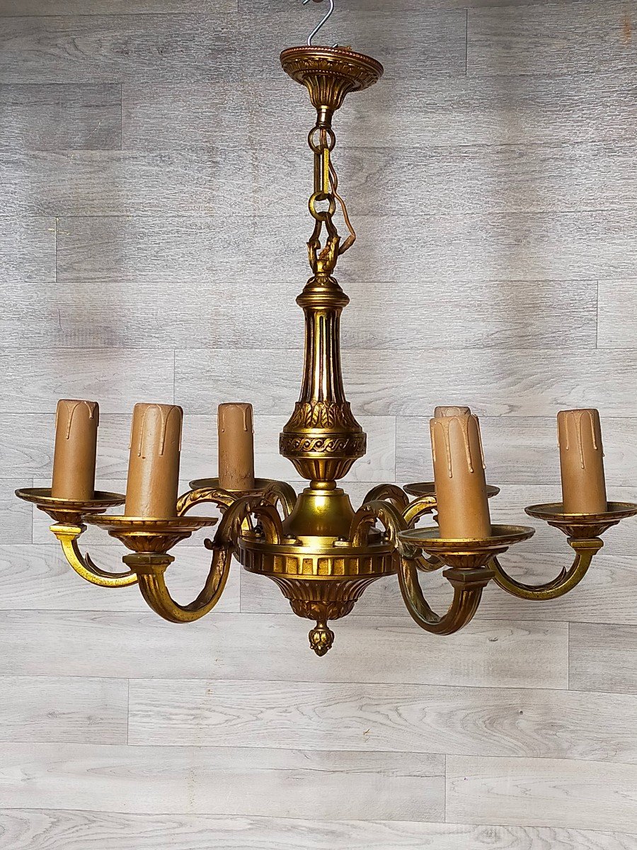 Louis Svi Style Bronze Chandelier -photo-4