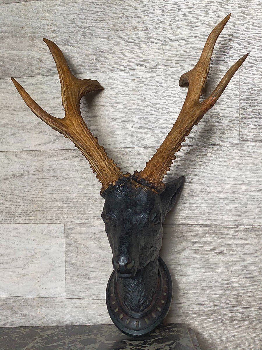 Bronze Deer Head (hunting, Trophy) -photo-3