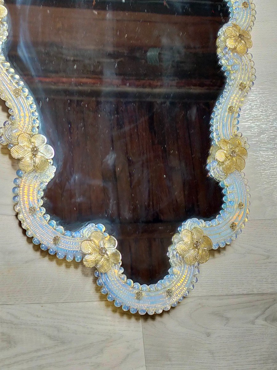 Miroir Murano Italie En Verre Soufflé -photo-1