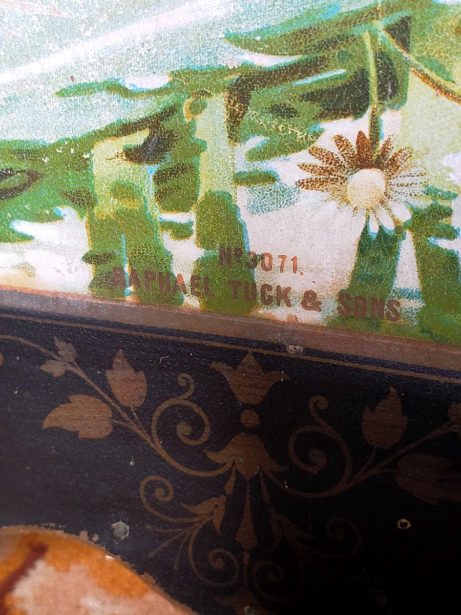 Screen, Art Nouveau Screen Raphael Tuck & Sons London -photo-2