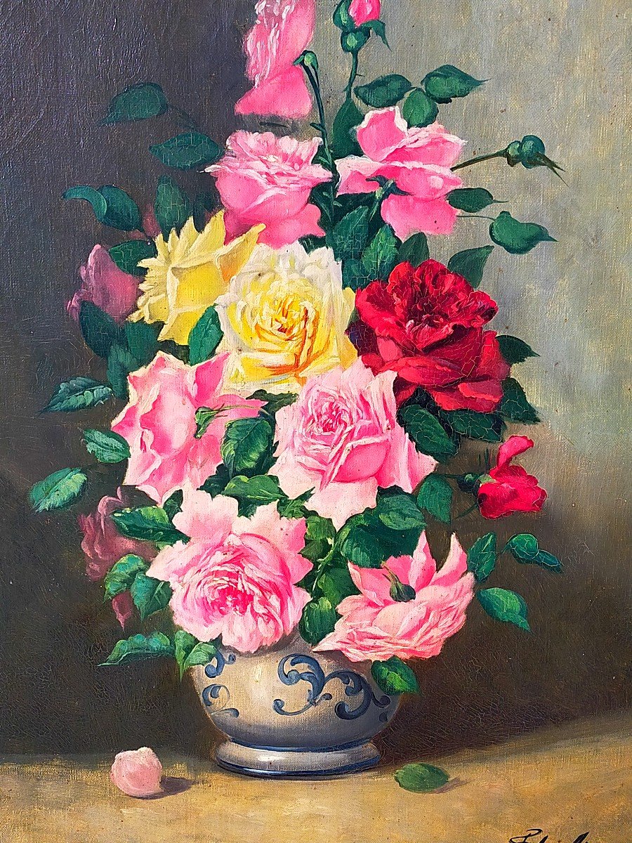 Marcel Falcinelli (1900-1980) The Bouquet Of Roses 