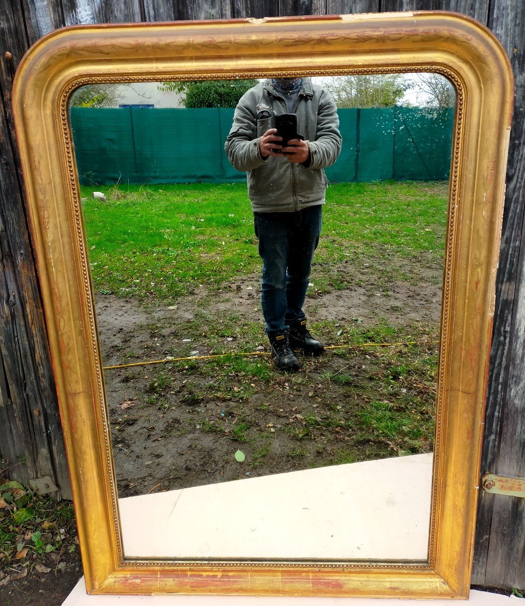 Louis Philippe Gold Gilding Mirror 140cm X101cm-photo-2