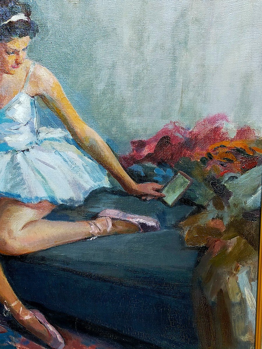 Marcel Cosson (1878-1956) The Ballerina In Her Dressing Room -photo-3