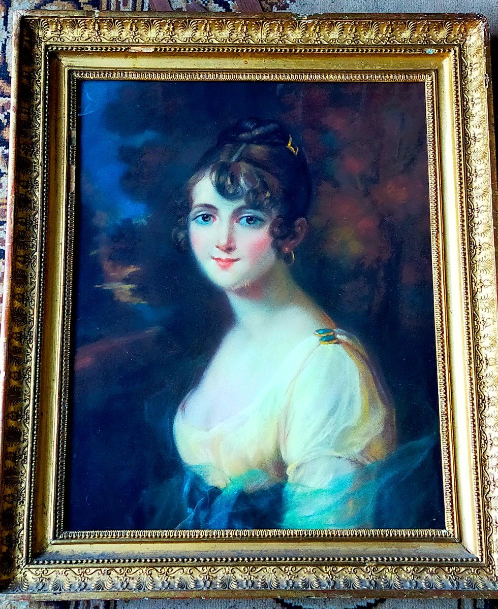 Pastel Empire Period The Young Woman In The Dress -photo-1