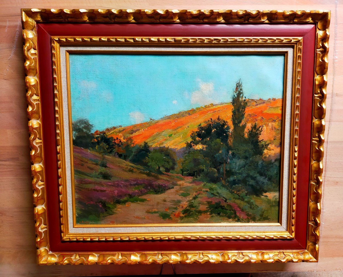 Charles Bichet 1863/1929 Paysage Du Limousin école De Crozant -photo-4