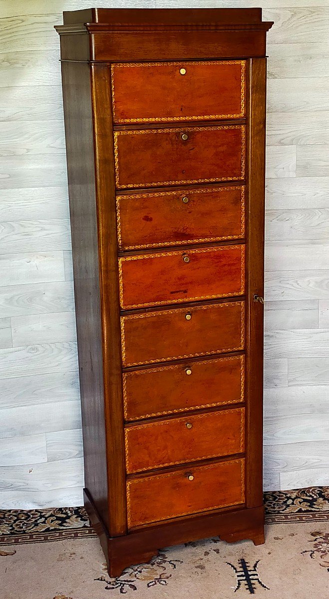 Louis Philippe Flamed Mahogany Chest Of Drawers (chest Of Drawers, Chest Of Drawers)
