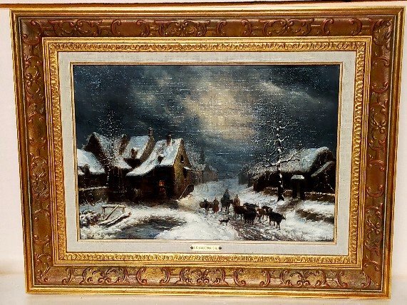 Jean Claude Malbranche 1790/1838 Snowy Landscape