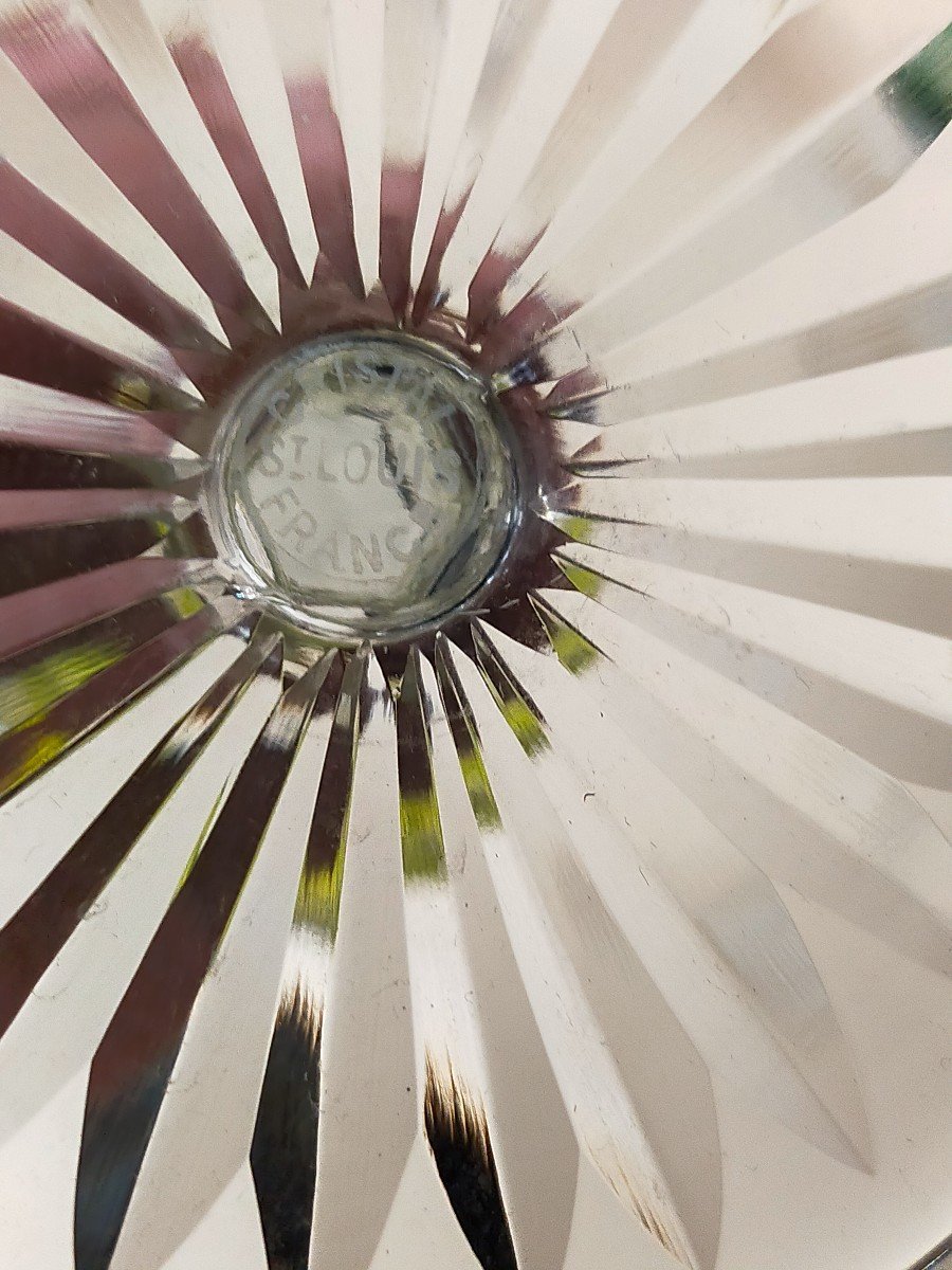 Sept Verres A Vin En Cristal De Saint Louis Risling  -photo-1