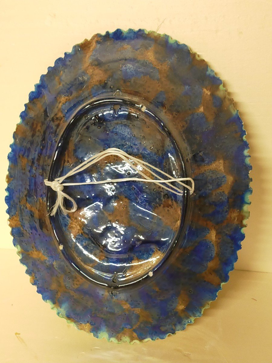 Plat En Faience ( Palissy Renoleau Victor Barbizet, Fran&ccedil;ois Maurice, Thomas Sergent)-photo-2