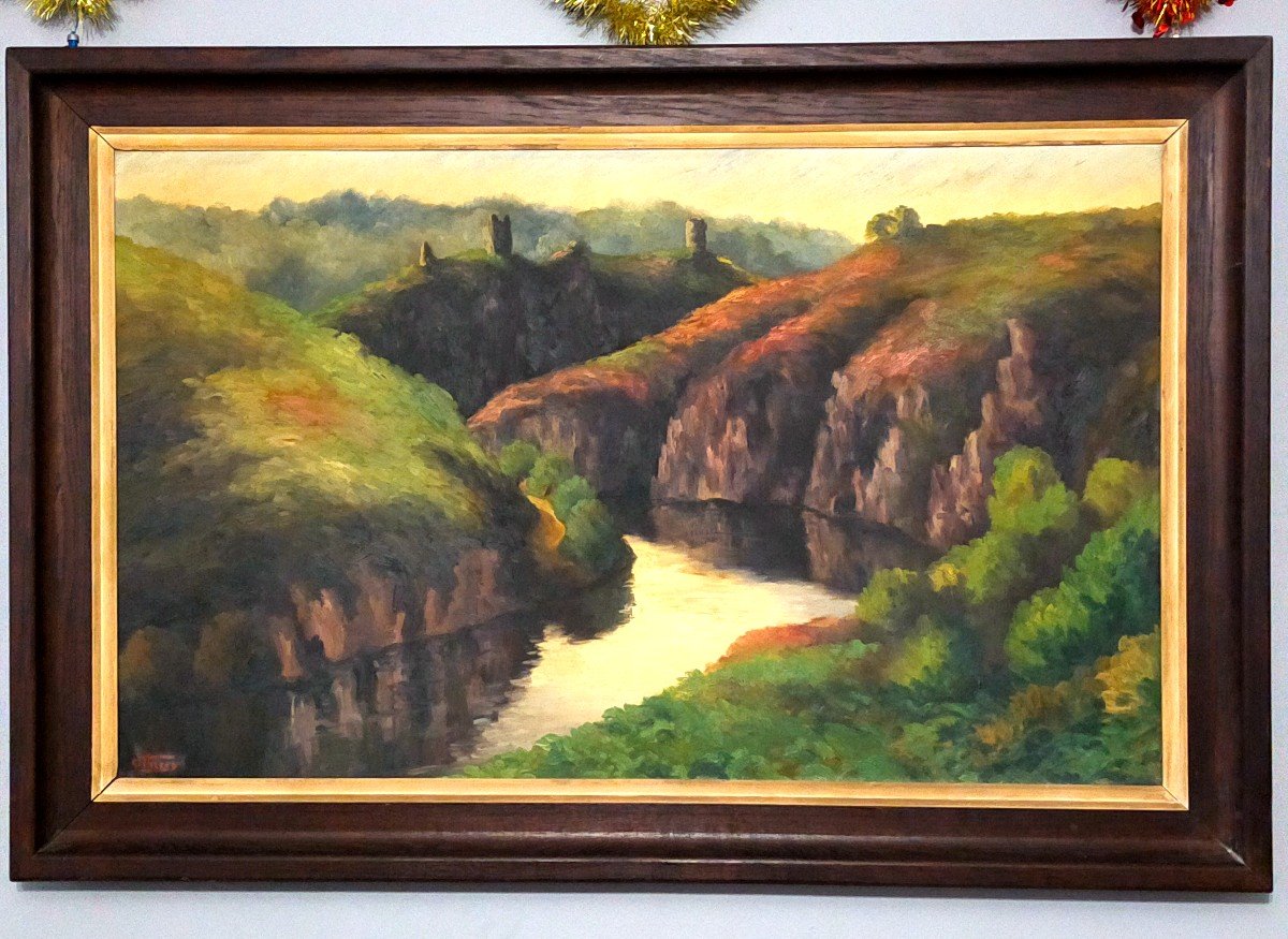 Gaston Thiery 192262013 The Ruins Of Crozant (detroy Alluaud Creuse Limousin)