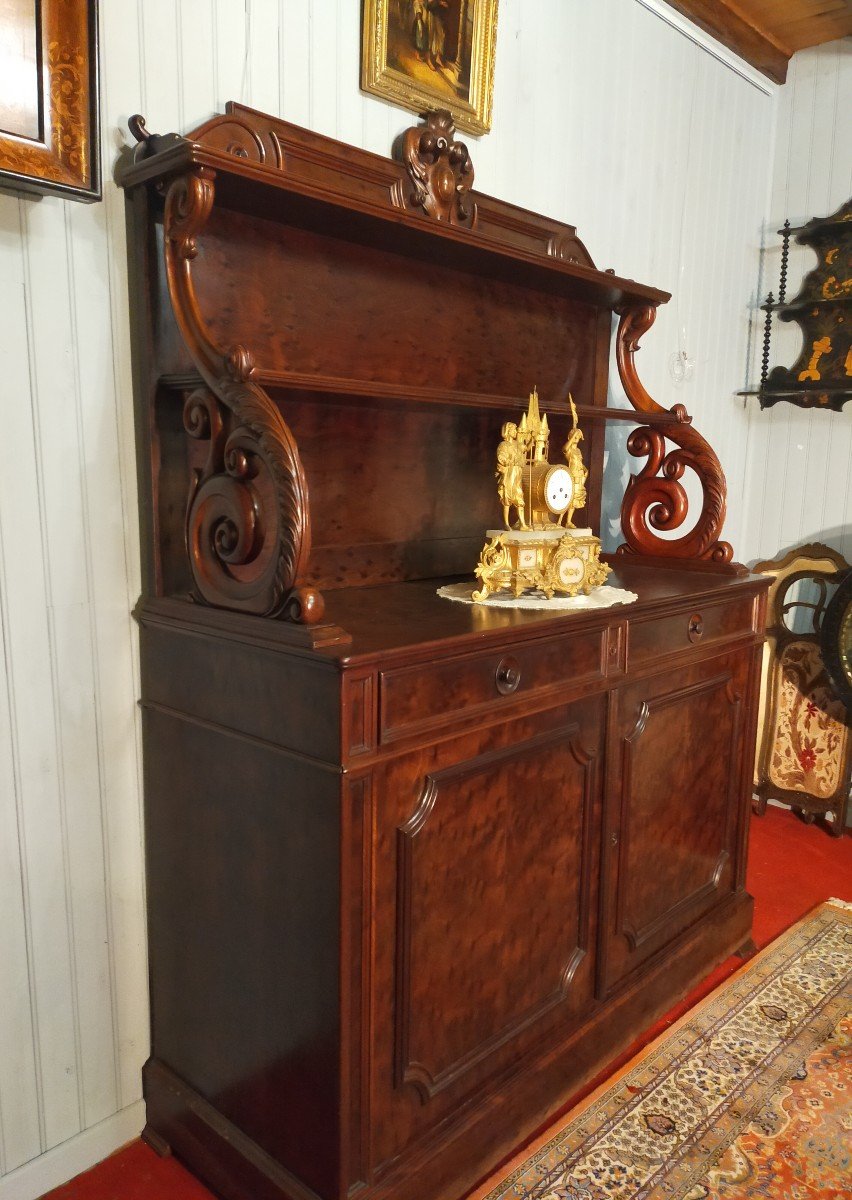 Speckled Mahogany Sideboard Two Doors With Shelf (dresser)-photo-1
