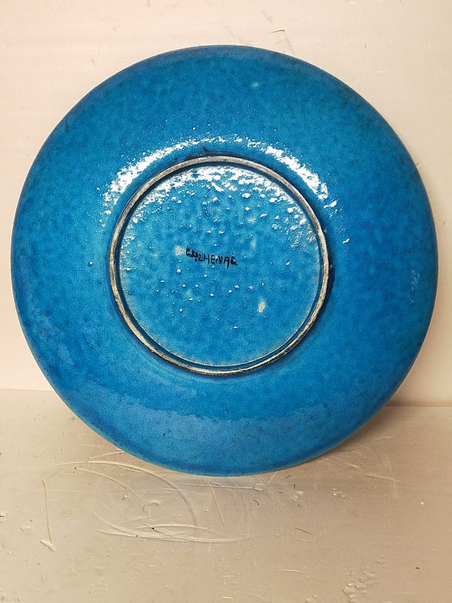Edmond Lachenal (1855-1948)  Grand Plat De 45cm -photo-4