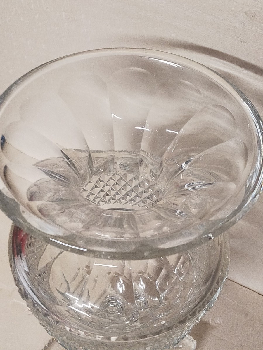 Large Saint Louis Crystal Vase -photo-2