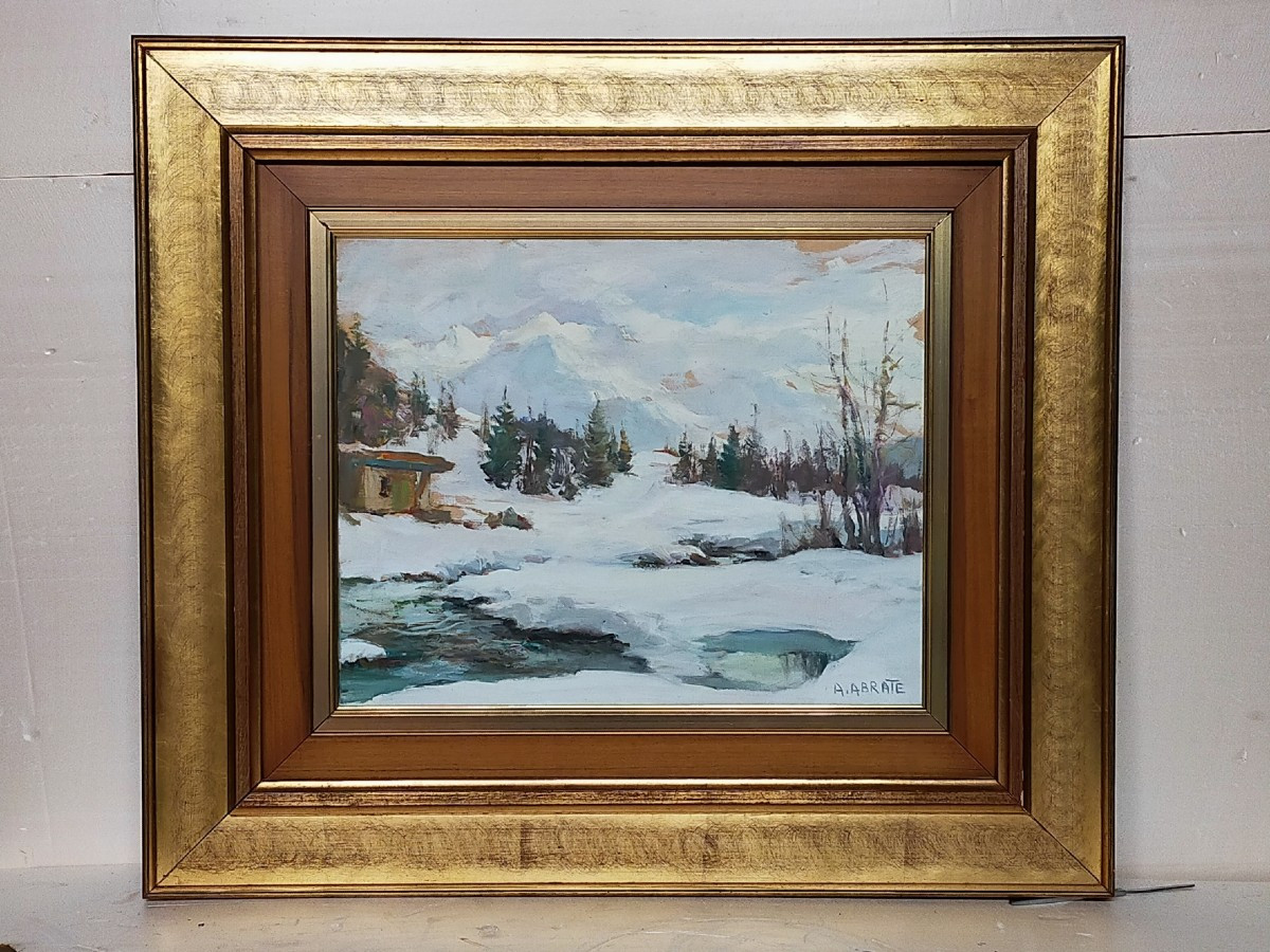 Angélo Abrate 1900-1985  Sallanges Le Mont Blanc ( Wibault Contencin Savoie)