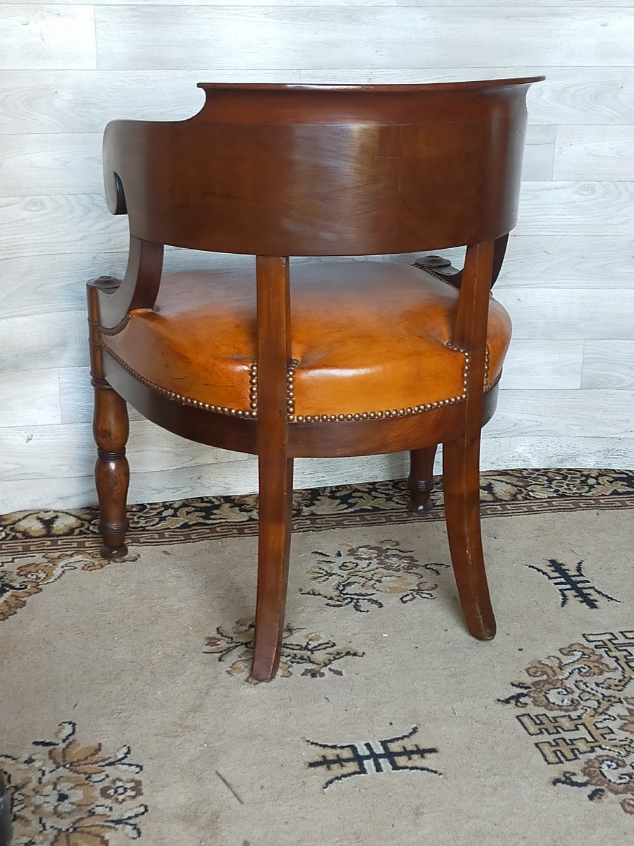 Mahogany Office Chair With Jacob Legs -photo-4