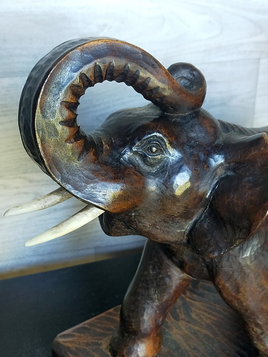 emile morlet sculpture aux éléphants art déco -photo-1