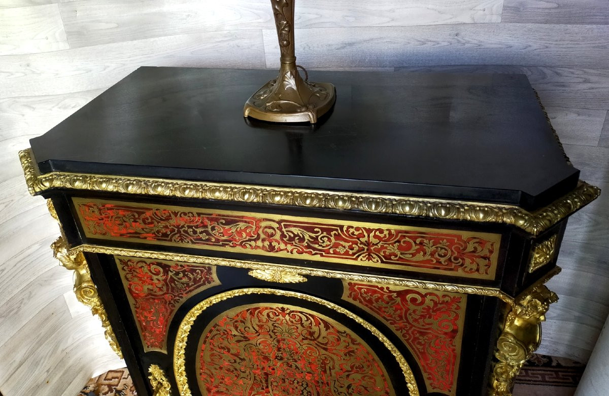 Napoleon III Boulle Marquetry Sideboard-photo-4
