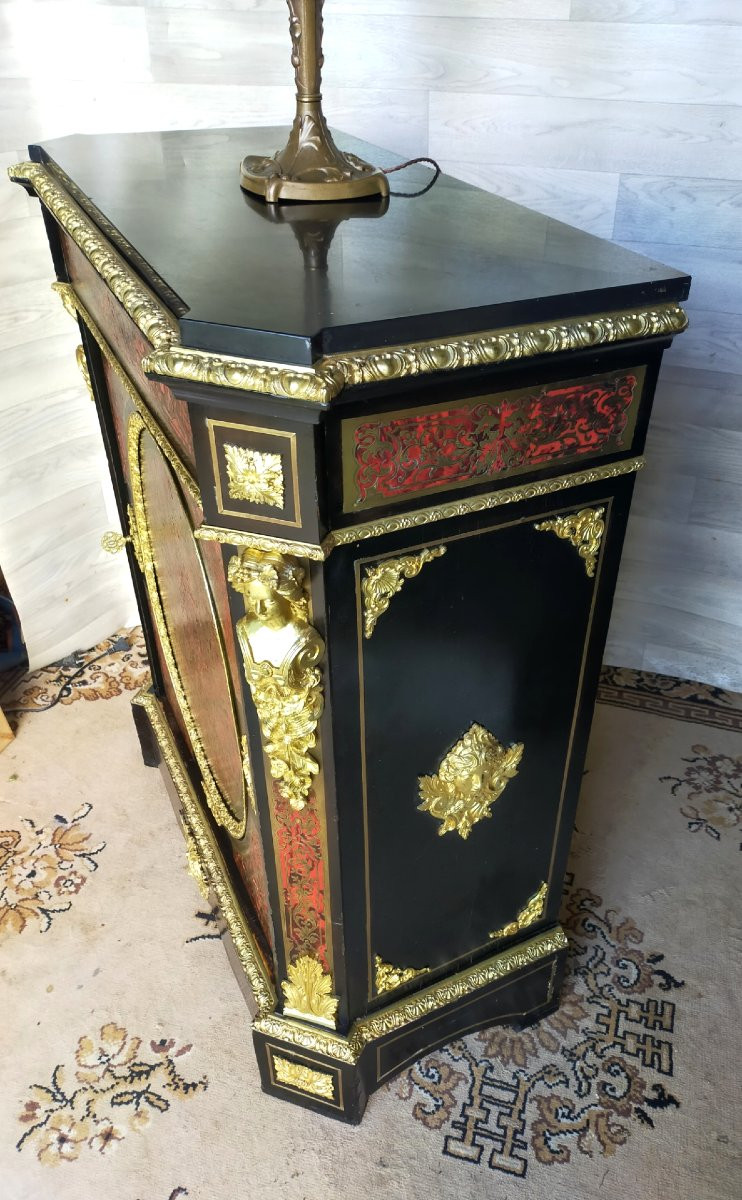 Napoleon III Boulle Marquetry Sideboard-photo-2