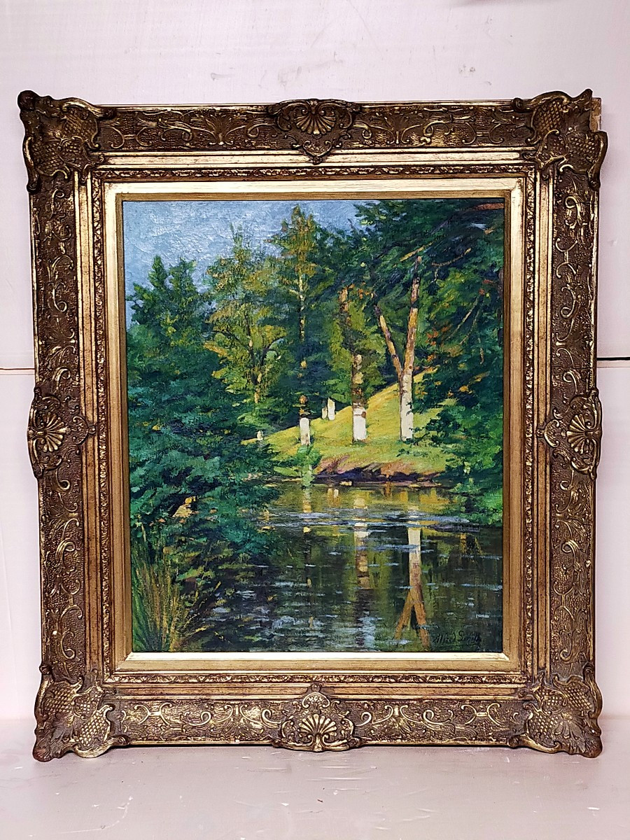 Alfred Smith (1854-1936) Crozant River (creuse, Bordeaux Madeline Alluaud)